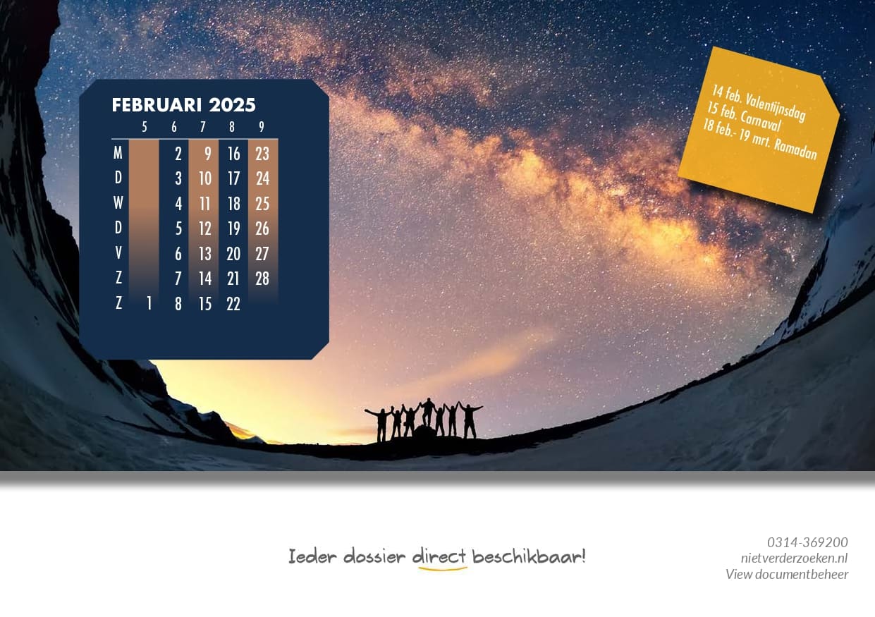 Kalender View De View-kalender is er weer - View documentbeheer