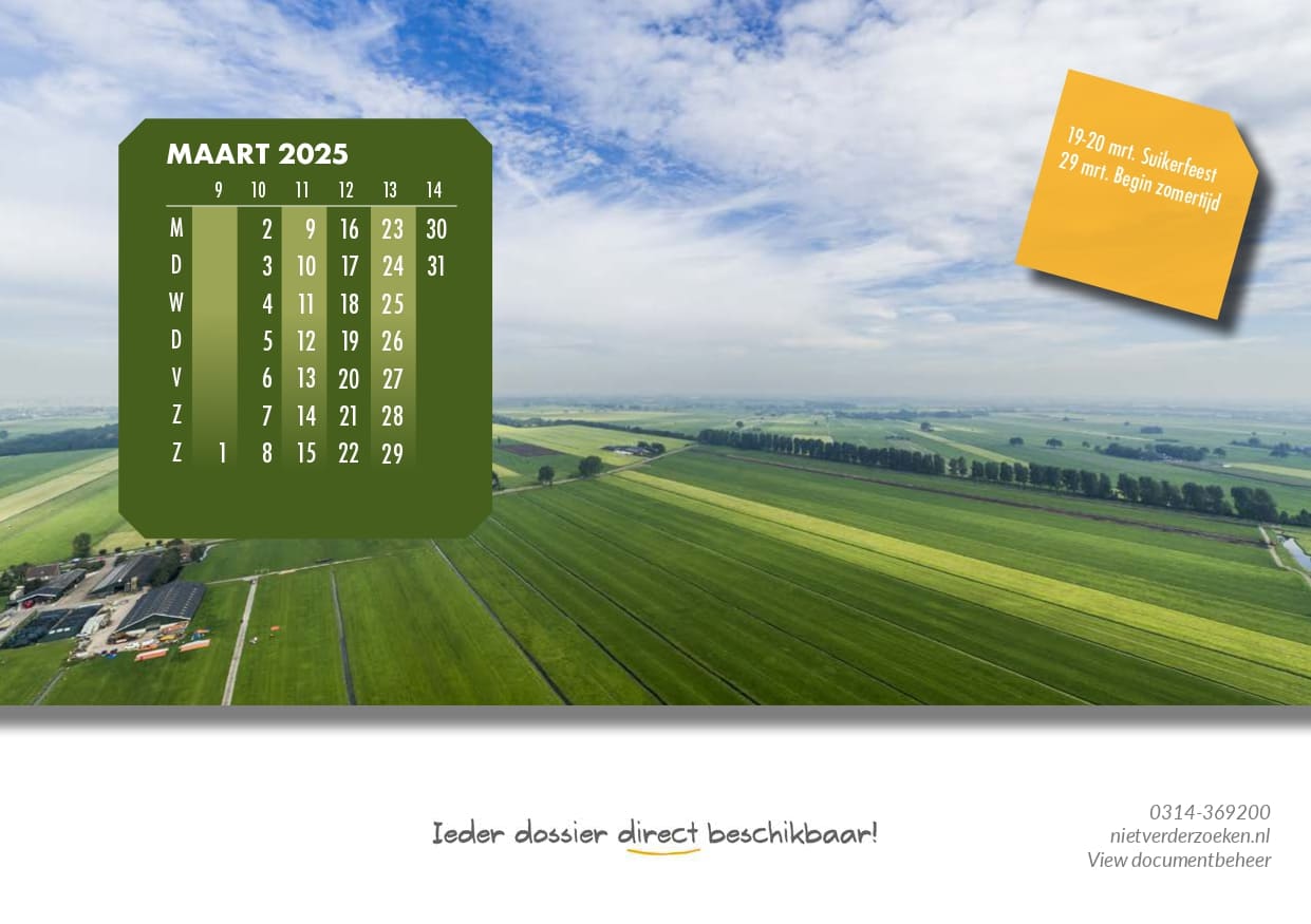 Kalender View De View-kalender is er weer - View documentbeheer