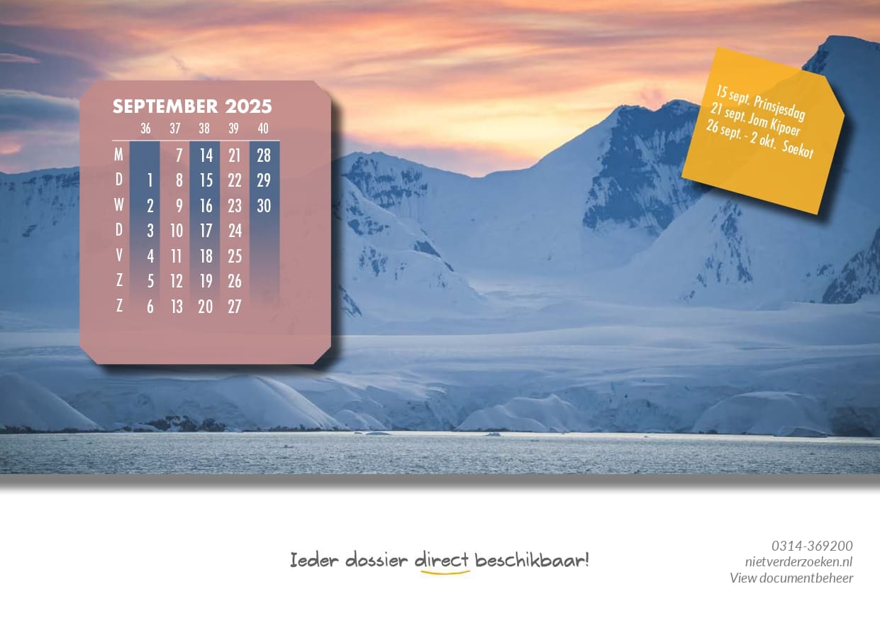 Kalender View De View-kalender is er weer - View documentbeheer